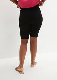 Bekväm cykelbyxa i ribbstickad jersey, bonprix