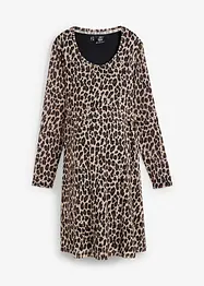 Mamma-/amningsklänning med leopardmönster, bonprix