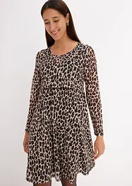 Mamma-/amningsklänning med leopardmönster, bonprix