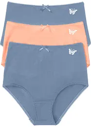 Midjetrosa (3-pack) med ekologisk bomull, bonprix