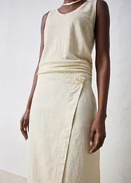 Omlottkjol i linne, bonprix