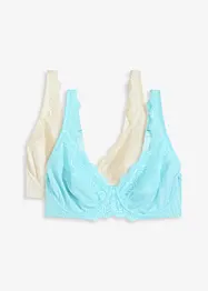 BH med bygel och fin spets (2-pack), bonprix