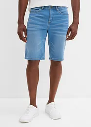 Stretchiga jeansshorts med bekvämt snitt, Regular Fit, bonprix