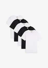 T-shirt med V-ringning (5-pack), bonprix