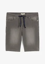 Trikåbermudas med bekvämt snitt och jeanslook, normal passform, bonprix