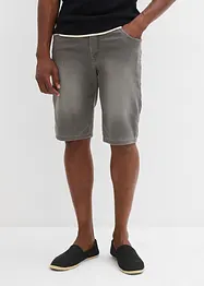 Trikåbermudas med bekvämt snitt och jeanslook, normal passform, bonprix