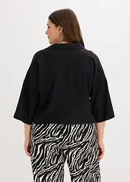 Blus i linneblandning, bonprix