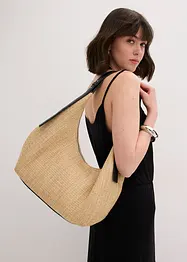 Shoppingväska med halmlook, bonprix
