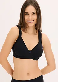 T-shirtbehå i minimizermodell utan bygel, med ekologisk bomull (2-pack), bonprix
