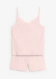Kort pyjamas med ekologisk bomull (2 delar), bonprix