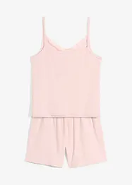 Kort pyjamas med ekologisk bomull (2 delar), bonprix