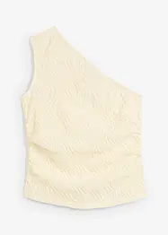 One shoulder-linne i material med struktur, bonprix