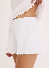 Pyjamas med shorts i pointelle-jersey, bonprix