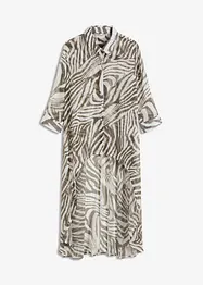 Lång blus i chiffong, bonprix