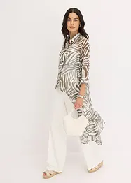 Lång blus i chiffong, bonprix