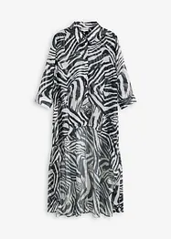 Lång blus i chiffong, bonprix
