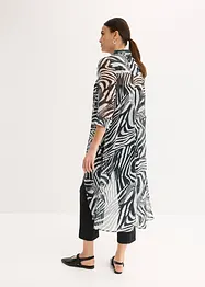 Lång blus i chiffong, bonprix