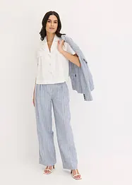 Kort blus i bomullspoplin, bonprix