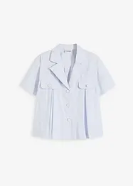 Kort blus i bomullspoplin, bonprix