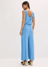 Jerseyjumpsuit med volang, bonprix