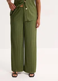 Plisserad jerseybyxa, bonprix