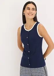 Jerseylinne med kontrasterande kant, bonprix