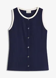 Jerseylinne med kontrasterande kant, bonprix