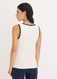Jerseylinne med kontrasterande kant, bonprix