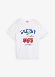 T-shirt i ren ekologisk bomull med tryck, bonprix