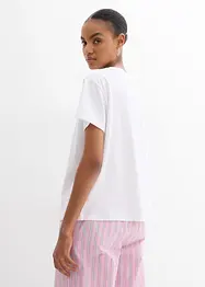 T-shirt i ren ekologisk bomull med tryck, bonprix