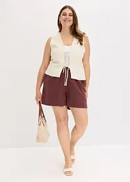 Shorts med viss del linne, bonprix