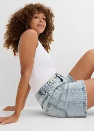 Jeansshorts Mid Waist, Low Stretch, bonprix