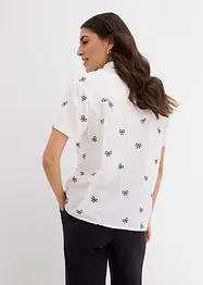 Kortärmad muslinblus, bonprix