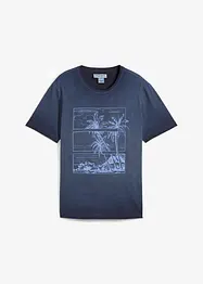 T-shirt med tvättade effekter, av ekologisk bomull, bonprix