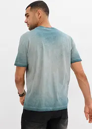 T-shirt med tvättade effekter, av ekologisk bomull, bonprix