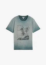 T-shirt med tvättade effekter, av ekologisk bomull, bonprix