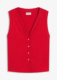 Ribbstickad väst, bonprix