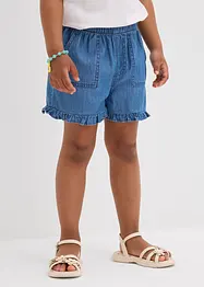 Jeansshorts för barn i följsam bomull, bonprix
