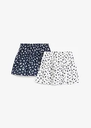Jerseykjol för barn (2-pack) i ren ekologisk bomull, bonprix