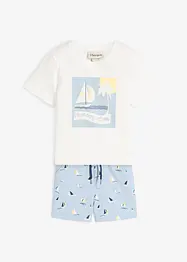 T-shirt och shorts för barn (2 delar) i ekologisk bomull, bonprix