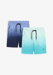 Trikåbermudas för barn (2-pack) i ren bomull, bonprix