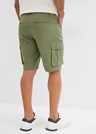 Stretchiga bermudas i cargomodell (2-pack), normal passform, bonprix