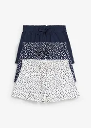 Jerseyshorts i ren ekologisk bomull för barn (3-pack), bonprix