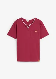 T-shirt med kort knappslå, bonprix