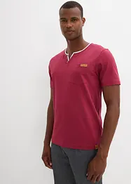 T-shirt med kort knappslå, bonprix