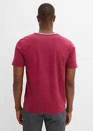 T-shirt med kort knappslå, bonprix