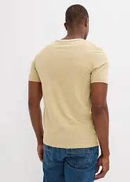 T-shirt med kort knappslå, bonprix