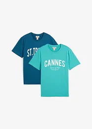 T-shirt i ekologisk bomull (2-pack), bonprix