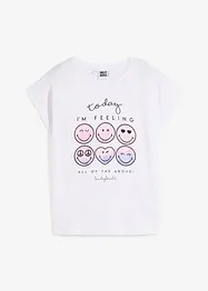 Topp med smiley-motiv, av ren bomull, SmileyWorld