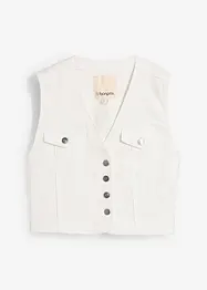 Stretchig jeansväst, bonprix